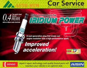 THAY BUGI IRIDIUM DENSO ĐỂ TĂNG  CÔNG SUẤT ĐỘNG CƠ