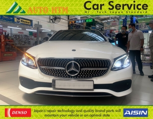 SƠN ĐỔI MÀU XE Ô TÔ CON MERCEDES AUTO HTM SERVICE 7