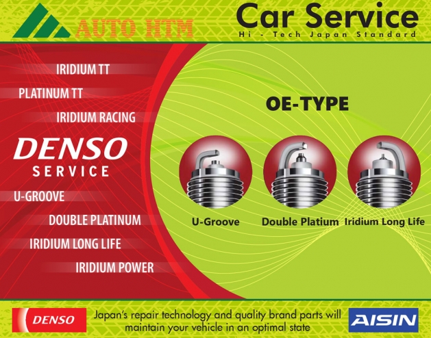 BUGI DÒNG OE TYPE DENSO - BUGI DENSO