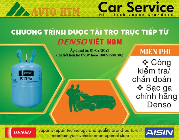 DENSO VIỆT NAM TÀI TRỢ CHƯƠNG TRÌNH  DỊCH VỤ ĐIỀU HÒA