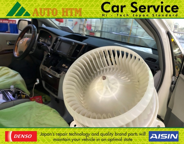 QUẠT THỔI GIÀN LẠNH XE TOYOTA SIENNA DENSO SERVICE 18