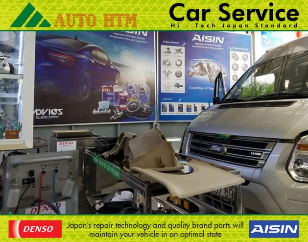 SỬA CHỮA ĐIỀU HÒA Ô TÔ FORD TRANSIT DENSO SERVICE 12