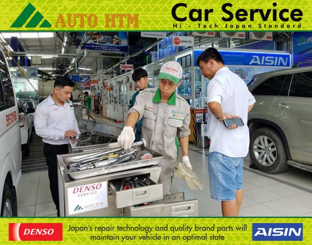 SỬA CHỮA ĐIỀU HÒA Ô TÔ TOYOTA HIACE DENSO SERVICE 11