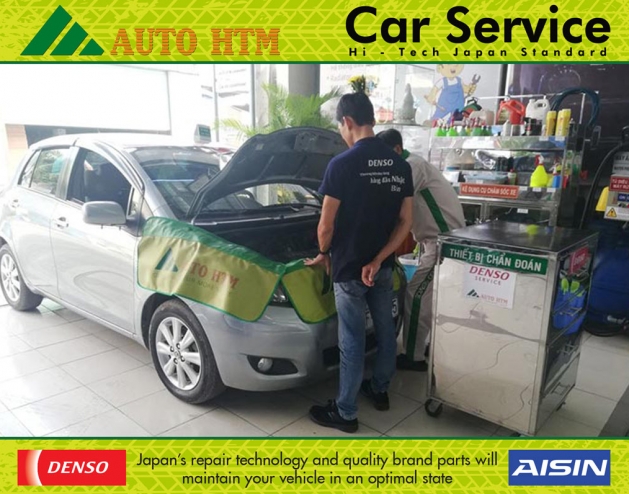 SỬA CHỮA ĐIỀU HÒA Ô TÔ TOYOTA YARIS DENSO SERVICE 8
