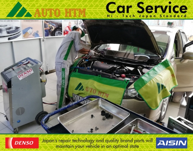 SỬA CHỮA ĐIỀU HÒA XE Ô TÔ HONDA CIVIC DENSO SERVICE 6