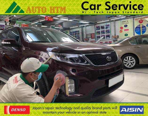 SỬA CHỮA SƠN XE Ô TÔ KIA SORENTO AUTO HTM SERVICE 21