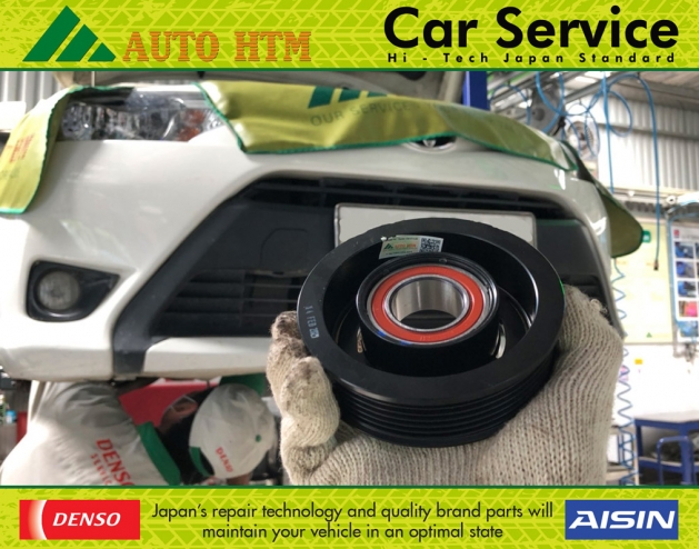 THAY BỘ LY HỢP TỪ XE Ô TÔ TOYOTA VIOS DENSO SERVICE 21