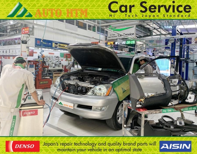 THAY GIÀN LẠNH XE Ô TÔ LEXUS GX470 DENSO SERVICE 14
